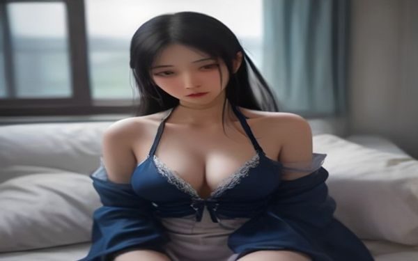 巨乳美女被操内容封面，丰满身材模特在室内柔光环境下的高清写真，画面专业感强